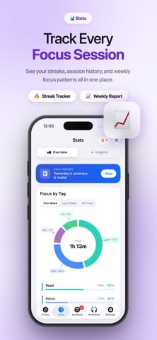 Deeply productivity planning screen on iPhone