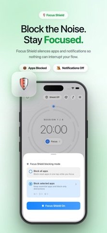Deeply focus statistics screen on iPhone